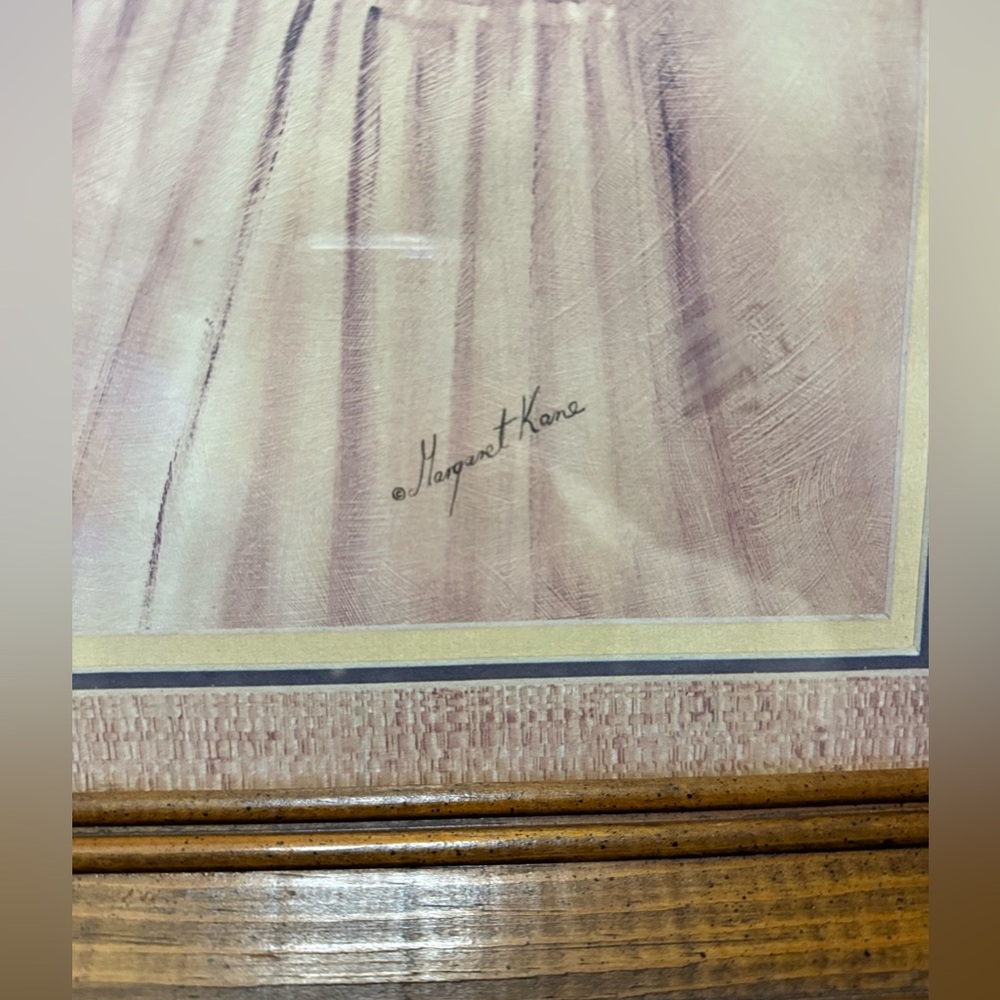 🤩VINTAGE MARGARET KANE "FIRST KISS" FRAMED PICTURE/PRINT/VINTAGE! 20" x 17" - Picture 6 of 13
